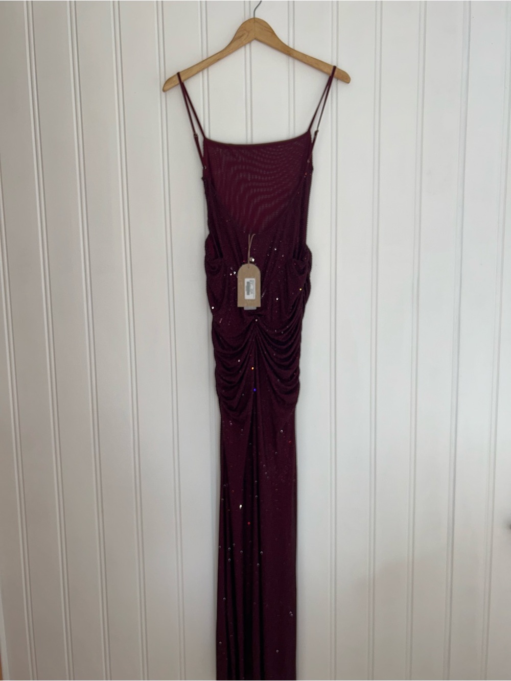 Meshki Roisin Diamanté Maxi Dress- Mahogany - Picture 10 of 15